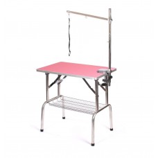 Orezávací stôl Blovi 95x55cm s predlžovacím ramenom a košíkom na príslušenstvo - Ružový