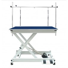 Moderný vyžínač Blovi Moon s elektrickým zdvihom, stolová doska 110x60cm - Farba: Modrá