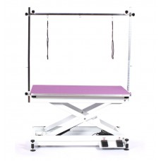 Moderný vyžínač Blovi Moon s elektrickým zdvihom, stolová doska 110x60cm - Farba: Fialová