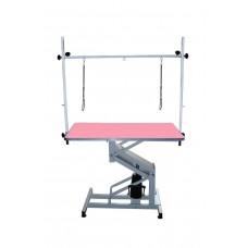 Stôl na hydraulickom zdviháku Blovi Venus, stolová doska 110x60 cm - Farba: Ružová