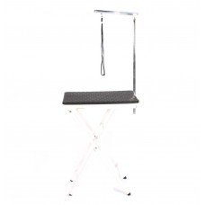 Ľahký a praktický výstavný stolík Blovi, stolová doska 60x45cm - Farba: Čierna