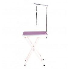 Ľahký a šikovný výstavný stolík Blovi, stolová doska 60x45 cm - Fialová