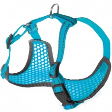 Record Fluo Turquoise Harness - vzdušný sieťovaný postroj pre psa, s odrazkami, tyrkysový - Veľkosť: XL