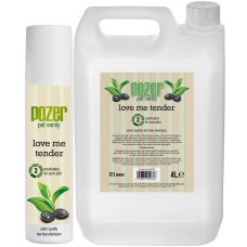 Pozer Love Me Tender Shampoo - šampón s čajovníkovým olejom pre psov s kožnými problémami, koncentrát 1:12 - Kapacita: 300 ml