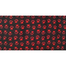 Blovi DryBed VetBed A - protišmyková podstielka, pelech pre domáce zvieratá, čierna a červená - Rozmer: 200x150cm