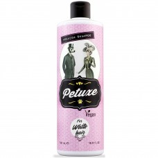 Petuxe White Hair Shampoo - vegánsky šampón na bielu a svetlú srsť, pre psov a mačky - 500 ml