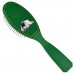 Madan Small Pin Brush Hand Made Painting - profesionálny, malý štetec s ergonomickou rukoväťou a ručne maľovaným psíkom - Green