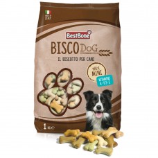 Best Bone Bisco Dog Mini Mix - lahodné psie maškrty v štyroch príchutiach - Hmotnosť: 1 kg