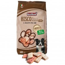 Best Bone Bisco Dog Sandwich - lahodné psie maškrty v dvoch príchutiach - Hmotnosť: 400g