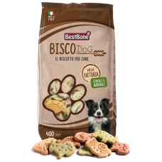Best Bone Bisco Dog Mix Fattoria - lahodné psie maškrty v tvare zvieratiek - Hmotnosť: 400 g