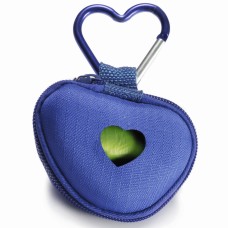 Record Dispenser Per Sacchetti - nádoba v tvare srdca na sáčky na zber fekálií - Farba: Modrá