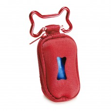 Record Poop Bag Dispenser - puzdro na sáčky na psie výkaly + sáčky - Červená