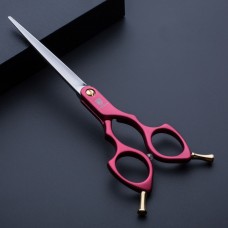 Jargem Asian Style Light Rovné nožnice 6,5 "- veľmi ľahké kórejské rovné nožnice na vlasy - Farba: Modrá