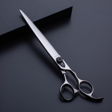 Jargem Strong Straight Scissors - pevné nožnice na úpravu s dlhými čepeľami a ozdobnou skrutkou - Veľkosť: 8 "