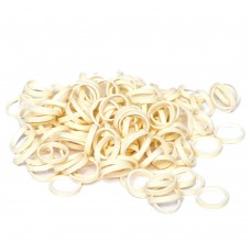 Paw Marks Latex Bands 6,3 mm - profesionálne, super odolné latexové pásky, 1000 ks. - Ecru