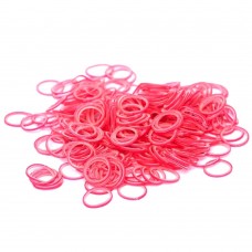 Latexové pásiky Paw Marks 9,5 mm – profesionálne, super odolné latexové pásiky, 1000ks, tenké – ružové