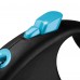 Flexi Black Design Cord - automatické vodítko s povrazom, dĺžka 5m, veľkosť M - Modrá
