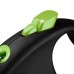 Flexi Black Design Cord - navíjacie vodítko s povrazom, dĺžka 5m, veľkosť M - Zelená