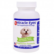 Vegetariánska receptúra Miracle Eyes Tear Stain Reducer - prírodný doplnok stravy, ktorý odstraňuje zafarbenie vlasov a škvrny pod očami (bez antibiotík