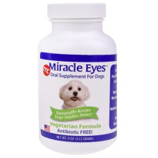 Vegetariánska receptúra Miracle Eyes Tear Stain Reducer - prírodný doplnok stravy, ktorý odstraňuje zafarbenie - 113 g