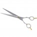 P&W Wild Rose Straight Scissors - rovné nožnice so saténovým povrchom a jednostranným mikrorezom - Veľkosť: 8,5"