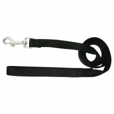 Hamilton Single Thick Leash Short - nylonové vodítko pre psov stredných plemien, šírka 19 mm, dĺžka 122 cm - Farba: Čierna