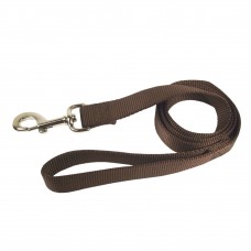 Hamilton Single Thick Leash Short - nylonové vodítko pre psov stredných a veľkých plemien, šírka 25 mm, dĺžka 122 cm - Farba: hnedá