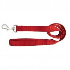 Hamilton Single Thick Leash Short - nylonové vodítko pre psov stredných a veľkých plemien, šírka 25 mm, dĺžka 122 cm - Farba: červená