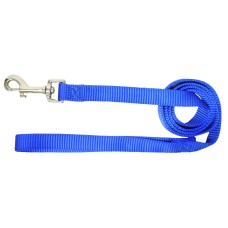 Hamilton Single Thick Leash Long - nylonové vodítko pre psov stredných a veľkých plemien, šírka 25 mm, dĺžka 183 cm - Farba: Modrá