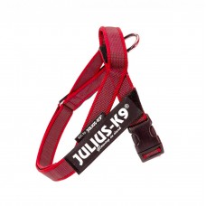 Julius-K9 IDC Color&Gray Belt Harness Red - opaskový postroj, postroj pre psa, červený - Mini