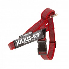Julius-K9 IDC Color&Gray Belt Harness Red - opaskový postroj, postroj pre psa, červený - Mini-Mini