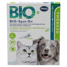 Pess Bio-Spot On 10kg - prírodné kvapky na blchy a kliešte pre mačky a malé psy
