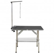Pevný strihací stôl Blovi Black 95x55cm - výškovo nastaviteľný v rozmedzí 75-90cm