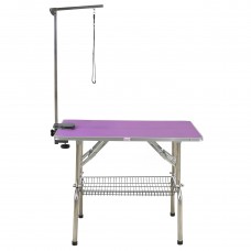 Pevný strihací stôl Blovi Purple 95x55cm - výškovo nastaviteľný v rozmedzí 75-90cm