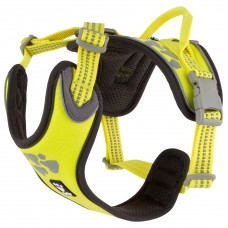 Hurtta Weekend Warrior Harness Neon Lemon - postroje pre aktívnych psov - 100-120cm