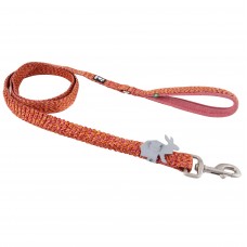 Hurtta Razzle Dazzle Spring Leash Beetroot - polstrované vodítko pre šteniatko, s mäkkou rukoväťou - 180cm/25mm