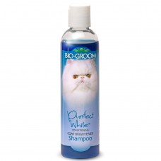 Bio-Groom Purrfect White 236ml - rozjasňujúci šampón pre mačky s bielou a svetlou srsťou, koncentrát 1:4