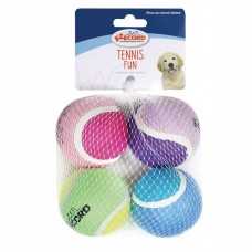 Record Dog's Tennis Balls 6,5 cm - tenisové loptičky pre psov, sada 4 kusov