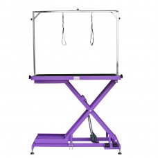 Blovi Callisto Purple - stôl s elektrickým zdvihom, stolová doska 125cm x 65cm, fialová
