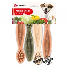Flamingo Veggie Snacks 12,5 cm - maškrty pre psov v tvare zubnej kefky