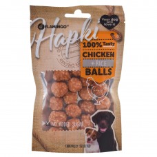 Flamingo Hapki Chicken & Rice Balls 75g - psie maškrty, guličky s kuracím mäsom a ryžou Flamingo Hapki Chicken & Rice Balls 75g - psie maškrty, guličky s kuracím mäsom a ryžou