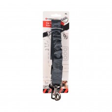 Flamingo Seat Belt Ruka - polstrované pásy pre psov do auta, šedá - XL