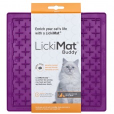 LickiMat Classic Buddy Cat - mäkká podložka na maznanie mačiek - Violet
