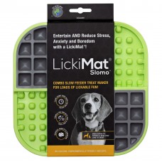 LickiMat Slomo - tvrdá lízacia podložka pre psov a mačky - Zelená