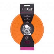 LickiMat Splash - podložka na lízanie psov s prísavkou - Orange