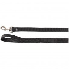 Flamingo Ziggi Leash 10mmx100cm - nylonové vodítko pre veľmi malé plemená psov a šteniatka - čierne