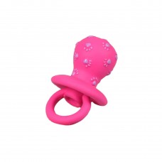 Cumlík Flamingo Latex 12cm - hračka, hryzátko pre psa v tvare cumlíka - Fuchsia