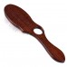 Blovi Brown Wood Pin Brush - veľká drevená kefa s otvorom na prst a 18 mm kovovým kolíkom s guľôčkovou špičkou