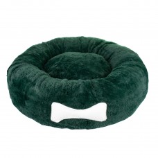 Blovi Bed Plyšový Donut Emerald - mäkký, nadýchaný a antistresový pelech pre psa, smaragdovo zelený - L