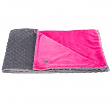 Blovi Minky deka - mäkká, fleecová deka pre psov a mačky, ružová - M